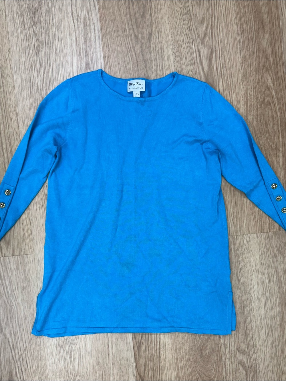 Blue Whisper Knit Top By Louis Dell’Olio